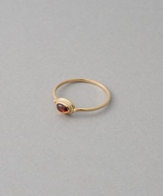 ガーネット］ K10YG カボション リング | ete bijoux (Women