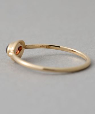 ガーネット］ K10YG カボション リング | ete bijoux (Women