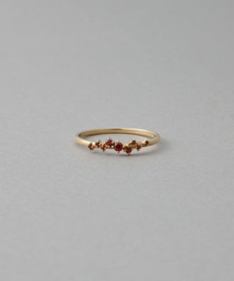 ete bijoux (Women)/エテ ビジュー [ガーネット] K10YG パルプ リング イエローゴールド 指輪【三越伊勢丹/公式】