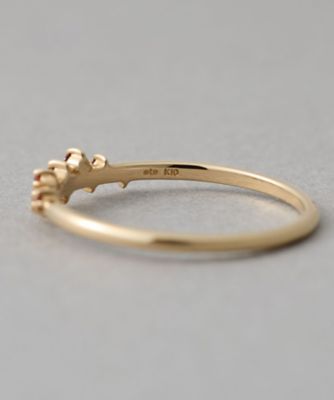 ガーネット］ K10YG パルプ リング | ete bijoux (Women)/エテ