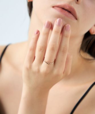 ガーネット］ K10YG パルプ リング | ete bijoux (Women)/エテ