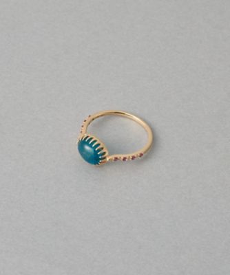 ete K10 ターコイズ パール リング マイプレシャス］ K10YG ブルーアパタイト リング | ete bijoux