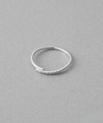 レイヤード］ K10WG ダイヤモンド リング | ete bijoux (Women