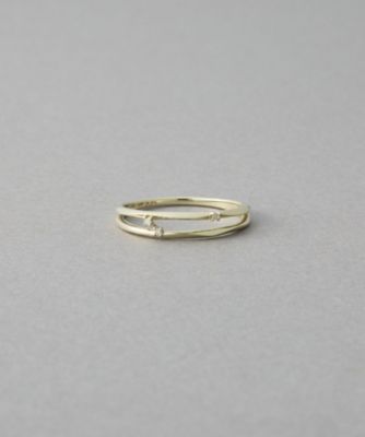 ＜ete bijoux (Women)＞［アイシーヴェール］　Ｋ１０ＩＧＧ　ダイヤモンド　グリント　リング