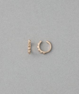 ete bijoux (Women)/エテ ビジュー [ハンサムピンク] K10MPG スタッズ フープイヤリング ピンクゴールド ピアス・イヤリング【三越伊勢丹/公式】