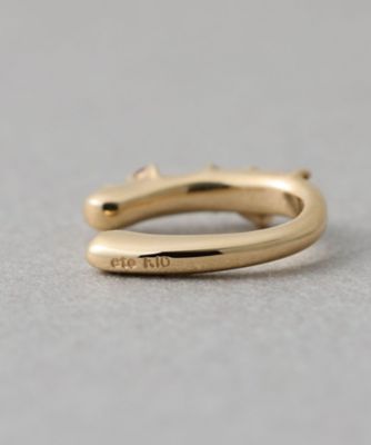ガーネット］ K10YG パルプ タイトイヤリング | ete bijoux 