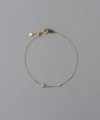 ＜ete bijoux (Women)＞Ｋ１０ＹＧ　オパール　ダイヤモンド　ブレスレット