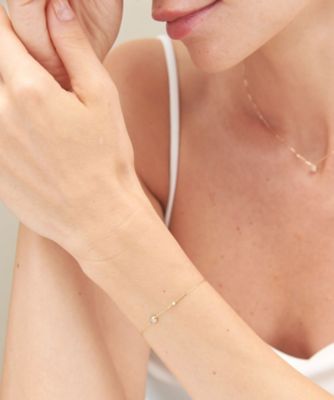 ete エテ ブレスレット K10 YG オパール ダイヤモンド0.02ct K10YG オパール ダイヤモンド ブレスレット | ete bijoux (Women