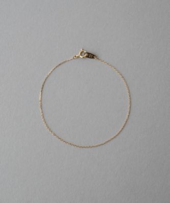 ＜ete bijoux (Women)＞Ｋ１０ＹＧ　グリームカットチェーン　ブレスレット