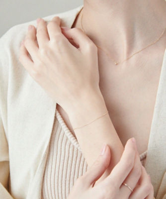 ete K10YG グリームカットチェーンブレスレット K10YG グリームカットチェーン ブレスレット | ete bijoux
