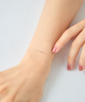K10YG ブレスレット bracelet 総重量約0.4g 約17cm レイヤード