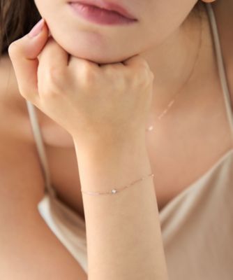 レイヤード］ K10MPG ダイヤモンド ブレスレット | ete bijoux