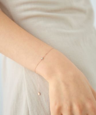 レイヤード］ K10MPG ダイヤモンド ブレスレット | ete bijoux