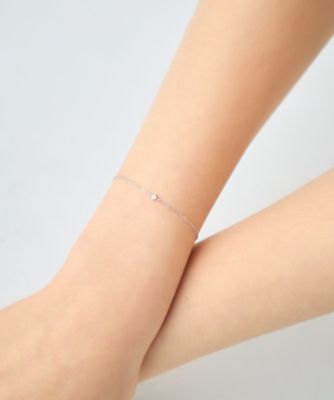 レイヤード］ K10WG ダイヤモンド ブレスレット | ete bijoux 