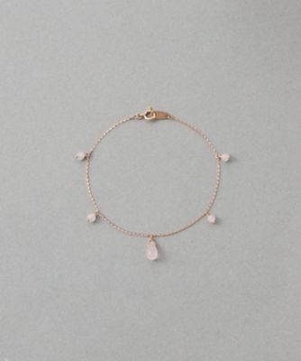 ＜ete bijoux (Women)＞［チェリーブロッサム］　Ｋ１０ＭＰＧ　ローズクォーツ　ブレスレット