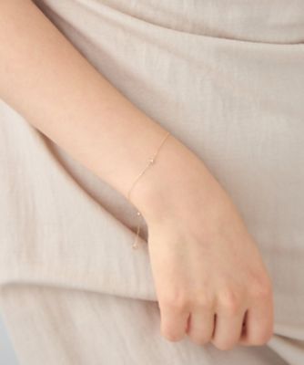 レイヤード］ K10YG ダイヤモンド ブレスレット | ete bijoux