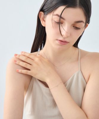 レイヤード］ K10MPG ダイヤモンド ブレスレット | ete bijoux