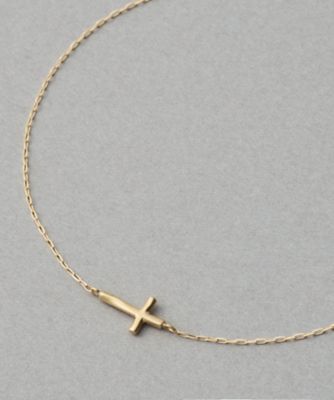 レイヤード］ K10YG クロス ブレスレット | ete bijoux (Women
