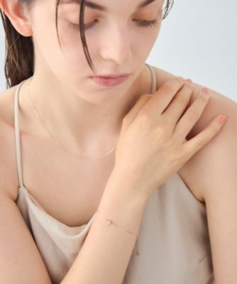 【ete】エテ　K10YG　クロスブレスレット　十字架 レイヤード］ K10YG クロス ブレスレット | ete bijoux (Women
