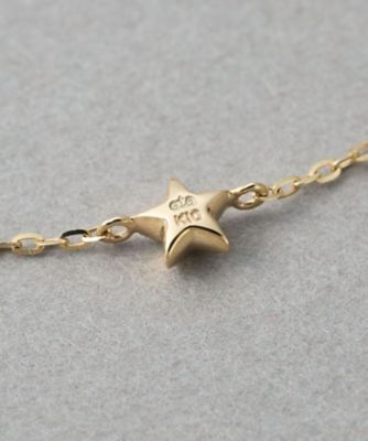 ここた様ete　エテ　K10　ブレスレット 月と星モチーフ レイヤード］ K10YG スター ブレスレット | ete bijoux (Women