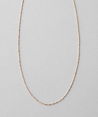 ＜ete bijoux (Women)＞Ｋ１０ＹＧ　カットボールチェーン　ネックレス