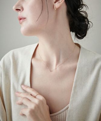 K10YG レイヤー ダイヤモンド ネックレス | ete bijoux