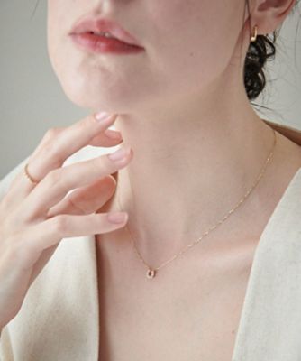K10YG レイヤー パール ホースシュー ネックレス | ete bijoux