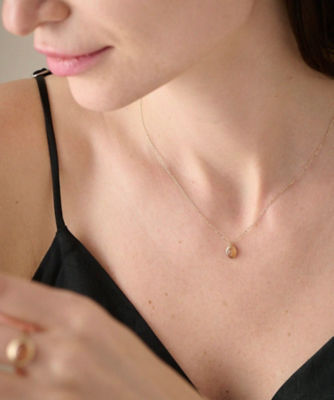 K10YG ヴェール ナチュラルストーン ネックレス | ete