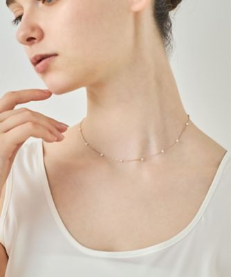 ミストピンク］ Ｋ１０ＭＰＧ 淡水パール ネックレス | ete bijoux (Women)/エテ ビジュー |  三越伊勢丹オンラインストア・通販【公式】