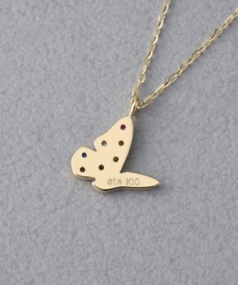 【ete】[レインボー] K10YG パピヨン ネックレス すぐ届く♪ レインボー］ K10YG パピヨン ネックレス | ete bijoux