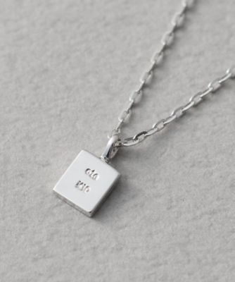 レイヤー］ K10WG スクエア ネックレス | ete bijoux