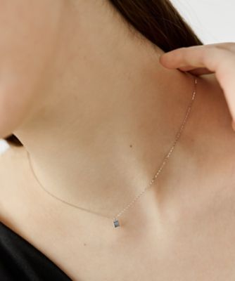 レイヤー］ K10WG スクエア ネックレス | ete bijoux