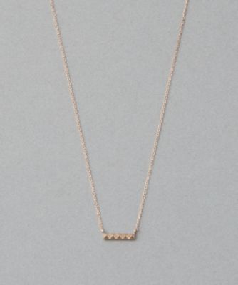 ＜ete bijoux (Women)＞［ハンサムピンク］　Ｋ１０ＭＰＧ　スタッズ　ネックレス