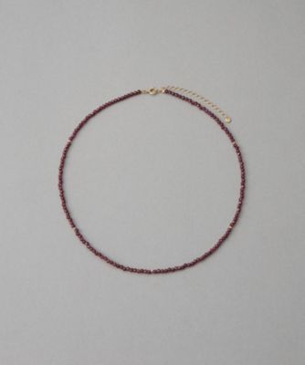 ete bijoux (Women)/エテ ビジュー [ガーネット] K10YG ビーズ チョーカー イエローゴールド ネックレス【三越伊勢丹/公式】