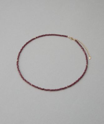 ガーネット］ K10YG ビーズ チョーカー | ete bijoux (Women