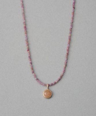 ete bijoux (Women)/エテ ビジュー [マイプレシャス] K10MPG ピーチムーンストーン ネックレス ピンクゴールド 【三越伊勢丹/公式】
