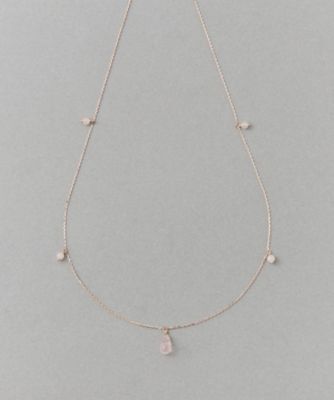 ＜ete bijoux (Women)＞［チェリーブロッサム］　Ｋ１０ＭＰＧ　ローズクォーツ　ネックレス