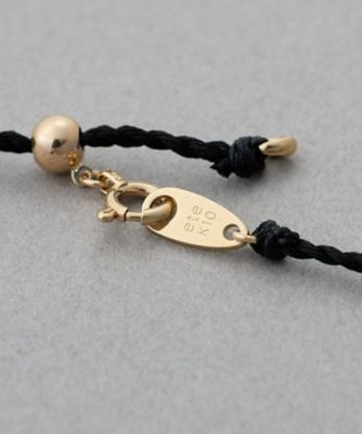 ポルカドット］ K10YG シルク コード ネックレス | ete bijoux