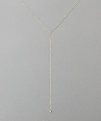 ＜ete bijoux (Women)＞［アイシーヴェール］　Ｋ１０ＩＧＧ　ダイヤモンド　ロングネックレス