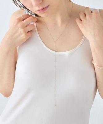 アイシーヴェール］ K10IGG ダイヤモンド ロングネックレス