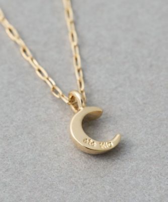 レイヤード］ K10YG クレセントムーン ネックレス | ete bijoux