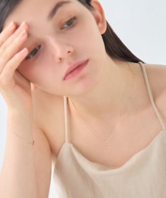 レイヤード］ K10YG クレセントムーン ネックレス | ete bijoux