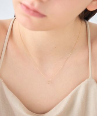 レイヤード］ K10YG クレセントムーン ネックレス | ete bijoux
