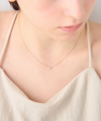 レイヤード］ K10YG ダイヤモンド ネックレス | ete bijoux 