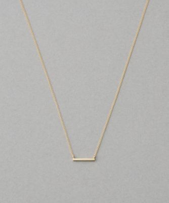 レイヤード］ K10YG バー ネックレス | ete bijoux (Women)/エテ