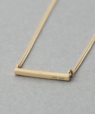 レイヤード］ K10YG バー ネックレス | ete bijoux (Women)/エテ