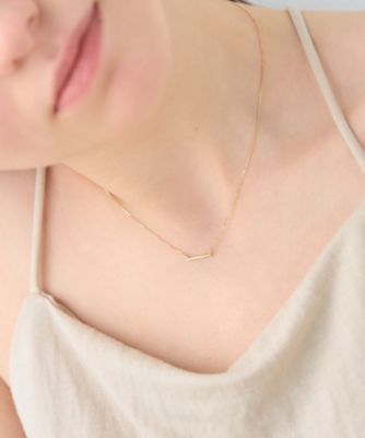 レイヤード］ K10YG バー ネックレス | ete bijoux (Women)/エテ 
