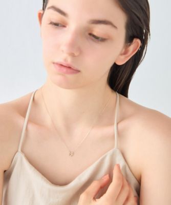 レイヤード］ K10YG ダイヤモンド ネックレス | ete bijoux