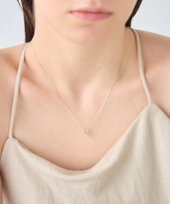 レイヤード］ K10YG ダイヤモンド ネックレス | ete bijoux