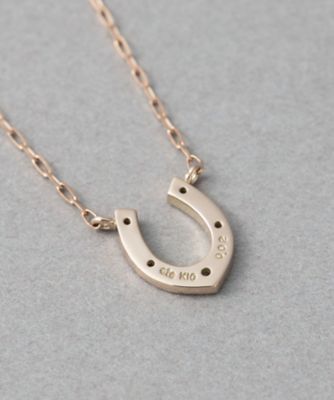 レイヤード］ K10MPG ダイヤモンド ネックレス | ete bijoux